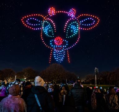 Rudolph the Red-Nosed Reindeer Drone Light Show
