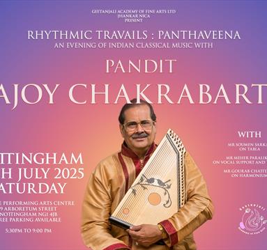 Rhythmic Travails: PanthaVeena: Pandit Ajoy Chakrabarty event graphic 