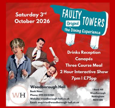 Faulty Towers Dining Experience at Woodborough Hall