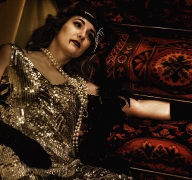 Victim in party outfit lies motionless on stairs at 1980's party