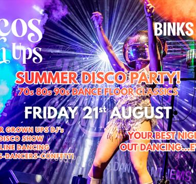 Binks Yard Disco for Grown Ups Summer Disco Party with Live show 2026!

