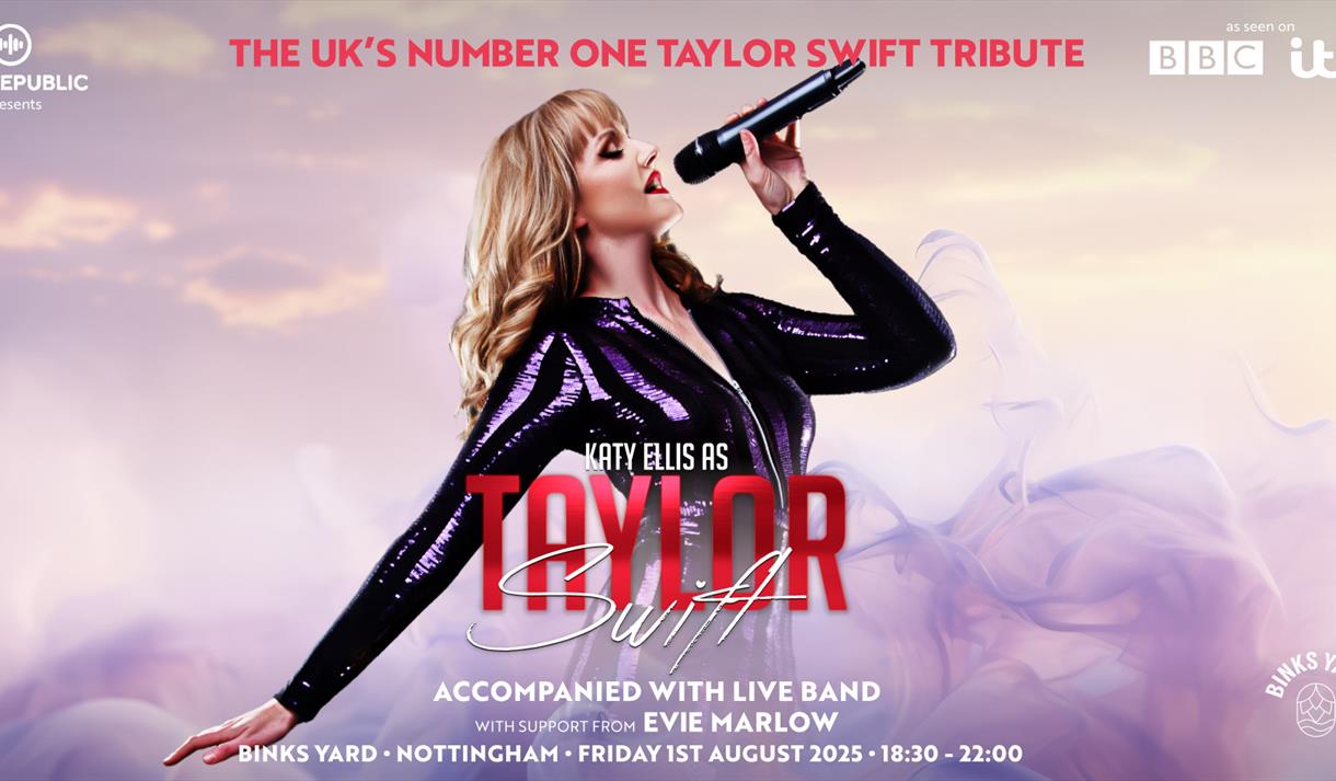 Katy Ellis as Taylor Swift Event Poster