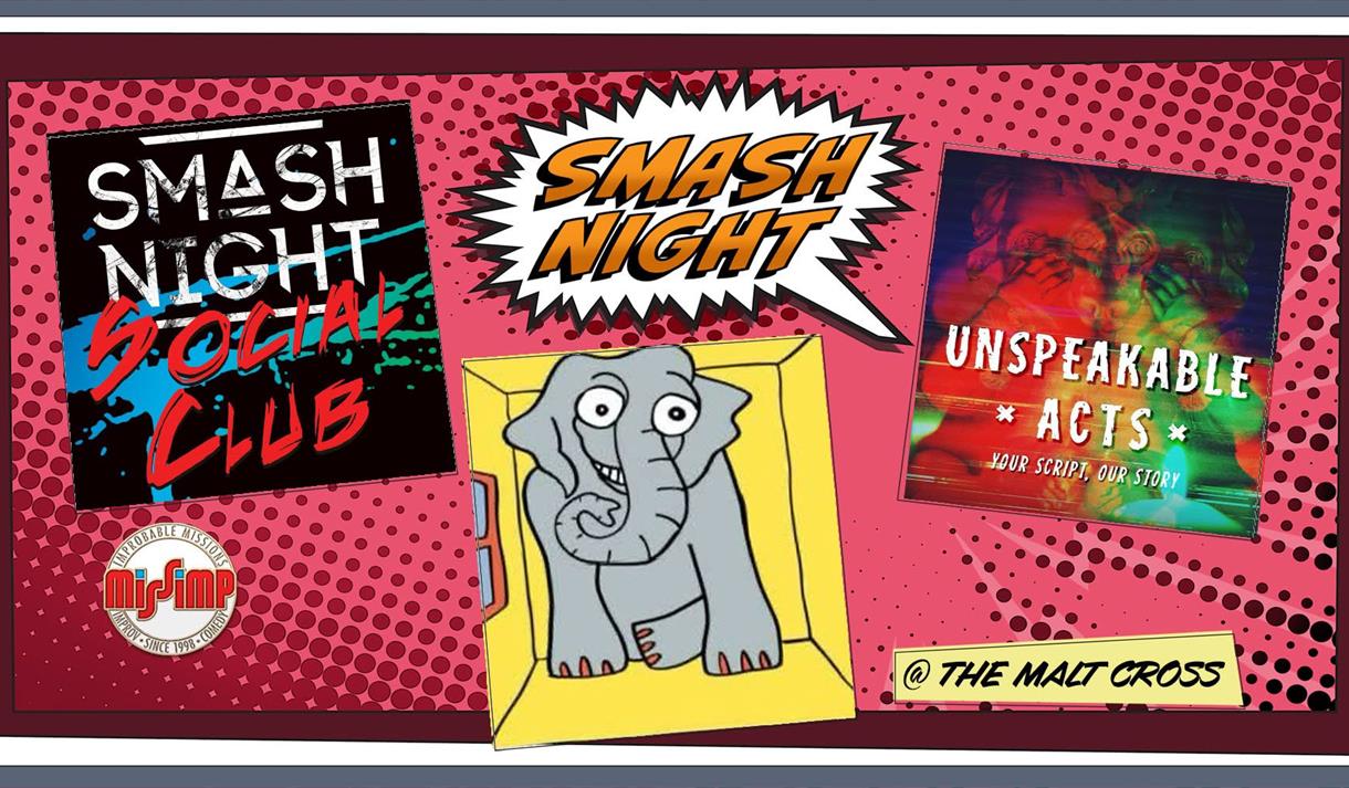 poster for a comedy smash night