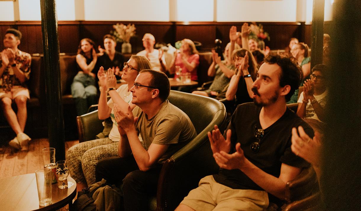 audience clapping and cheering