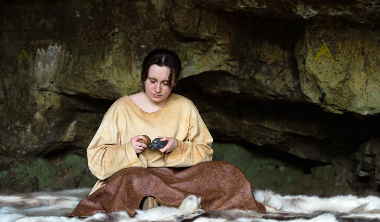 Step into the Ice Age: Hands on Prehistory at Creswell Crags event poster 
