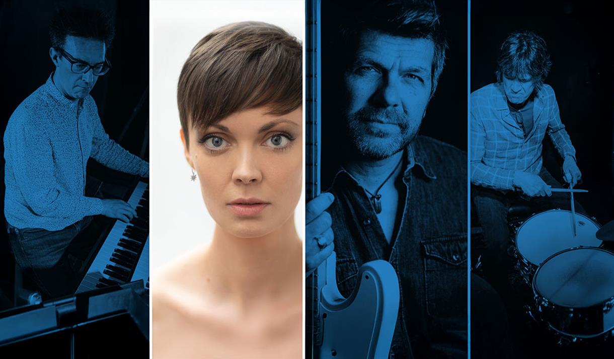 images of four musicians