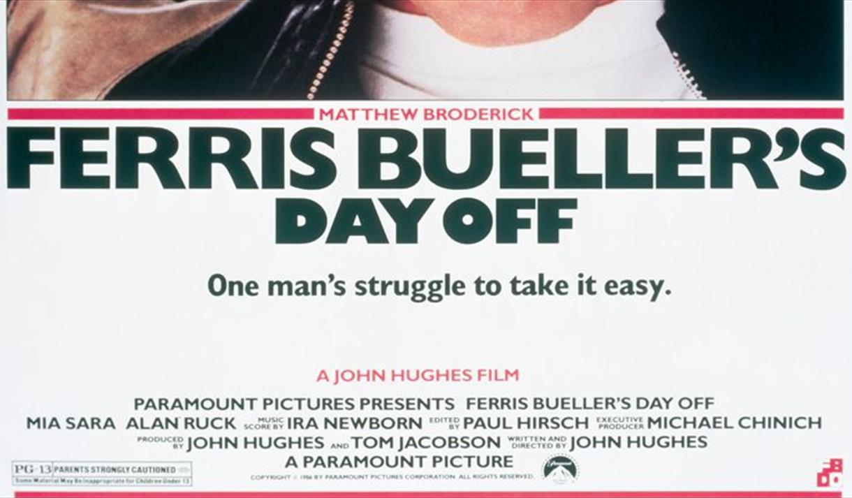 Ferris Bueller's Day Off - Binks Yard Film Club Graphic