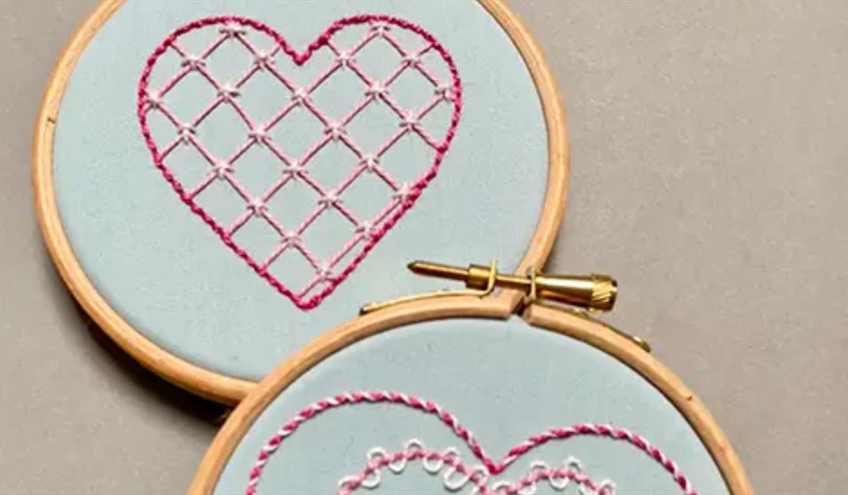 heart embroidery