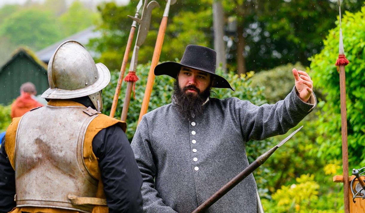 men recreating the civil war