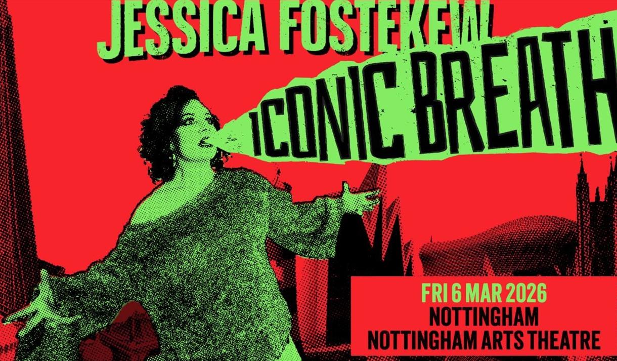 Jessica Fostekew: Iconic Breath event graphic 
