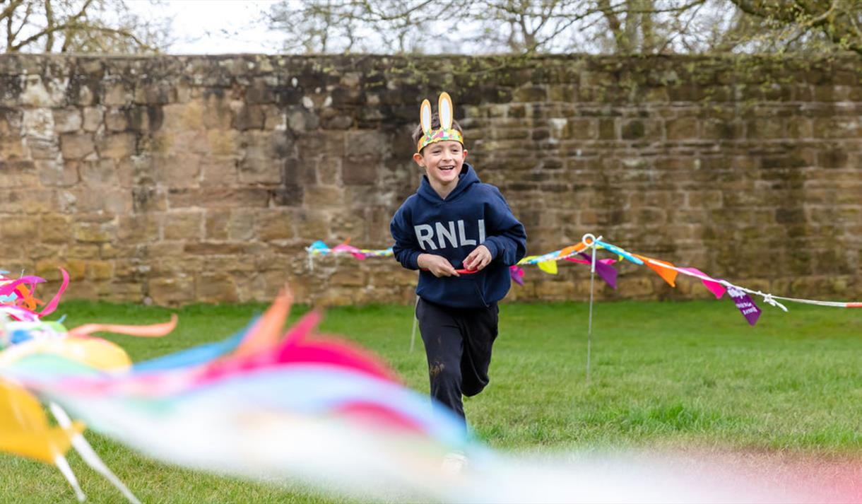 easter child playing