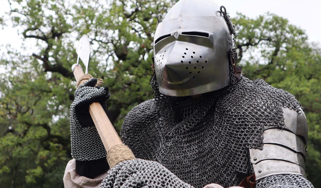 a knight holding a sword