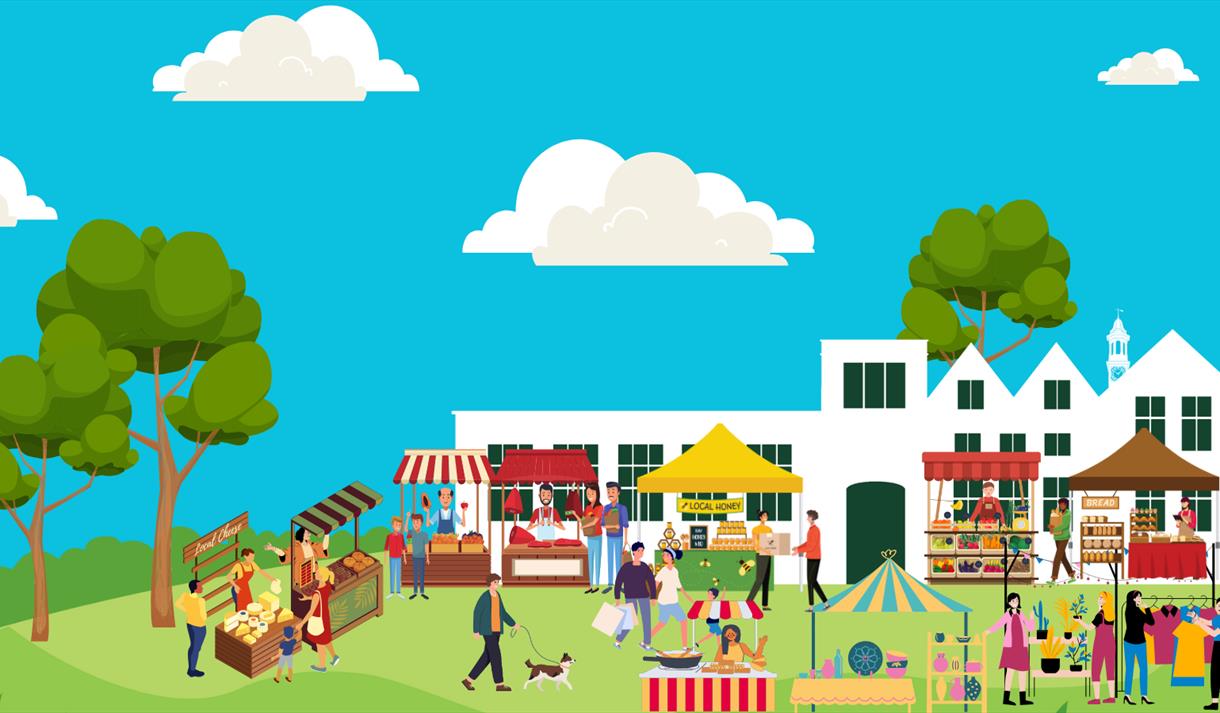 The Stalls Market at Rufford Abbey graphic