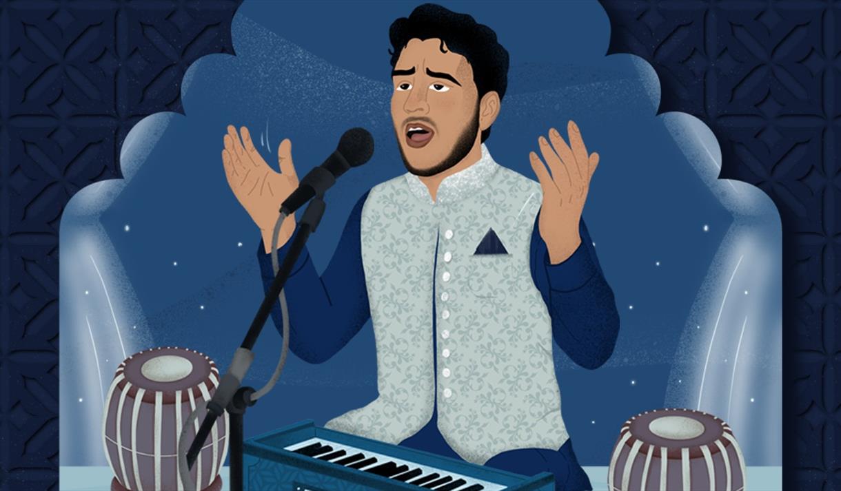 cartoon image of Qawwali