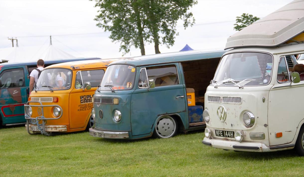 old fashioned VW cars