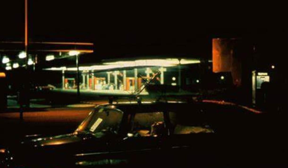 image of a car in the evening