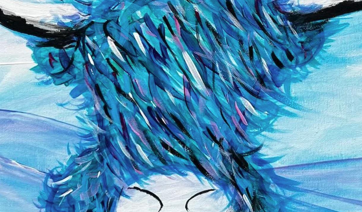 Paint a Highland Cow at The Alchemist with The Paint Club event Image 

