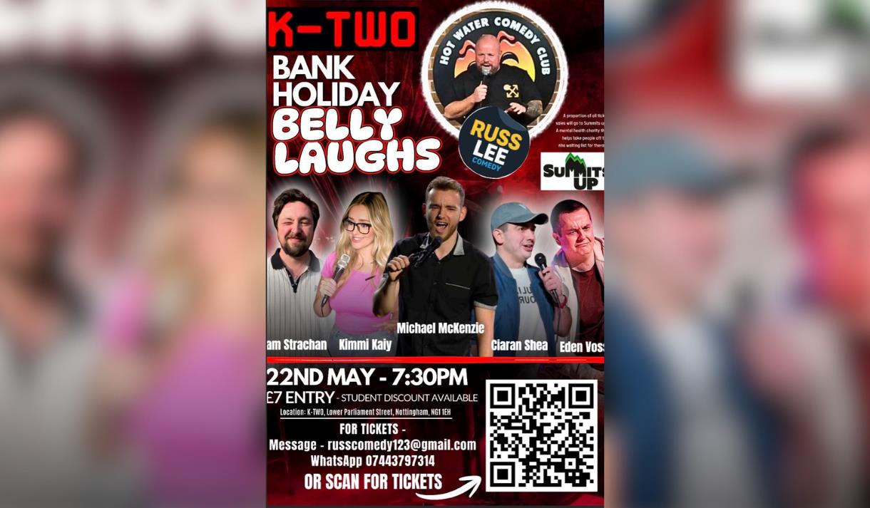 Bank Holiday Belly laughs 2026 - Russ Lee Comedy
