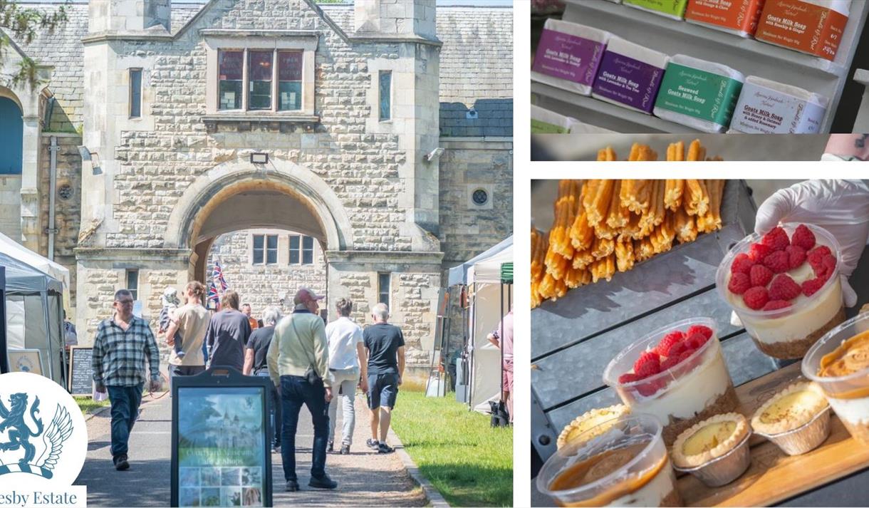 Photo collage of Throesby Market