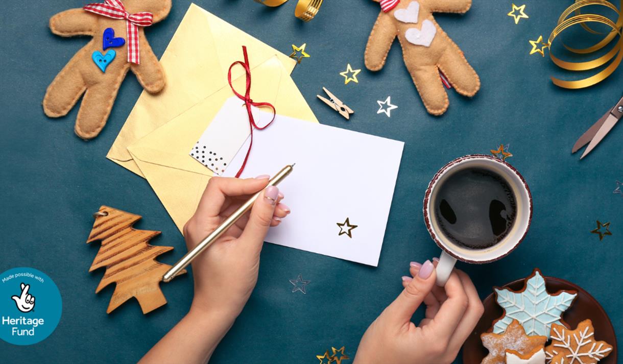 Photo of hands doing christmas crafts