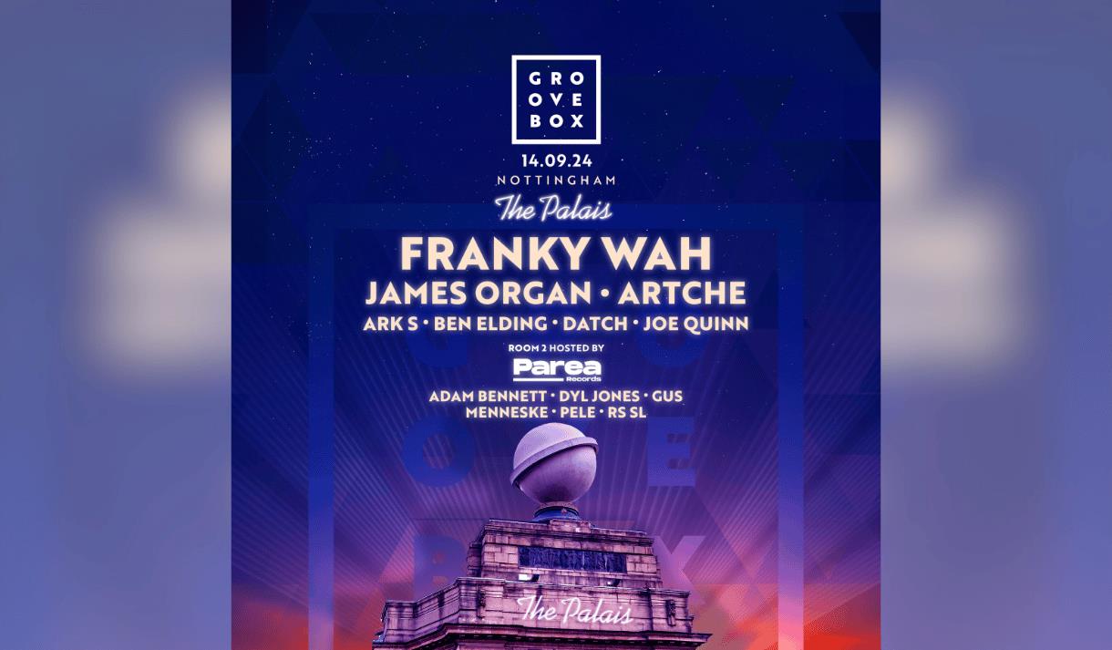 Graphic for the event including title, date and line-up