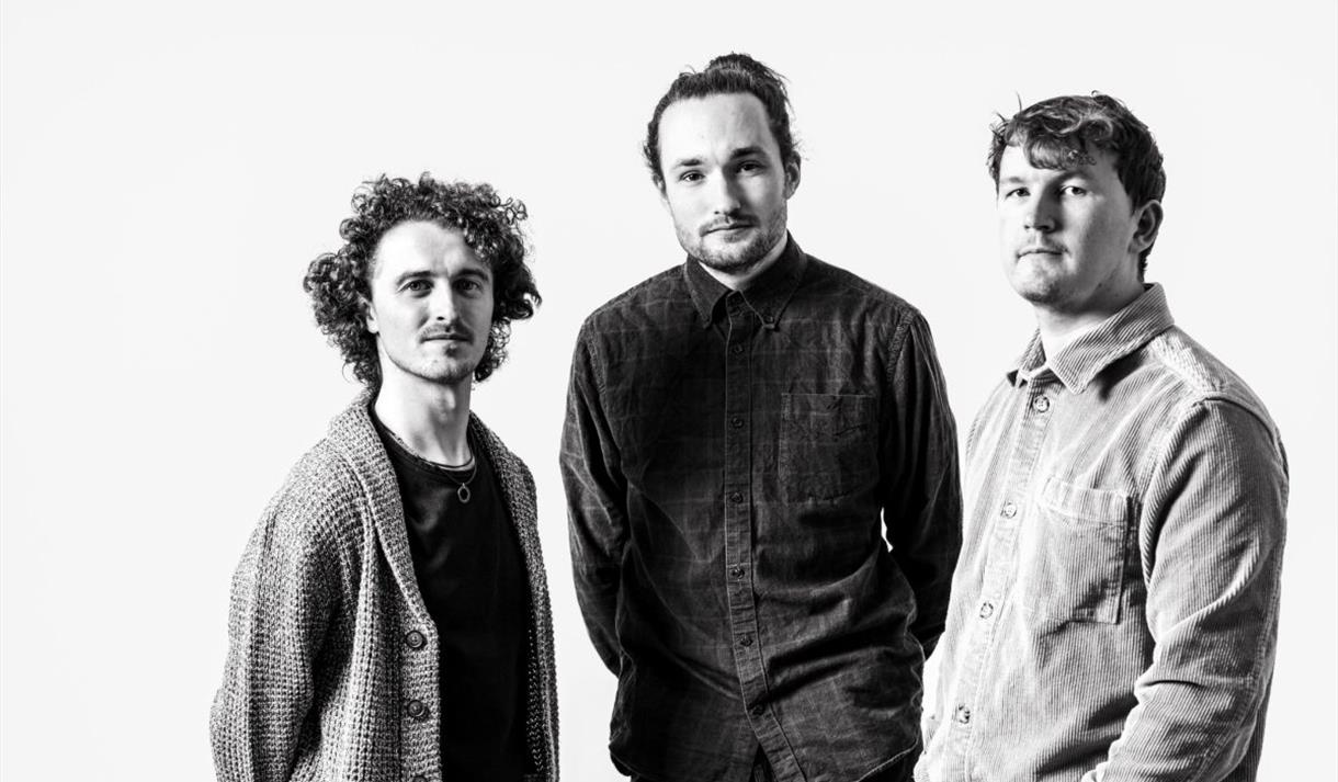 Black and white photo of Fergus McCreadie