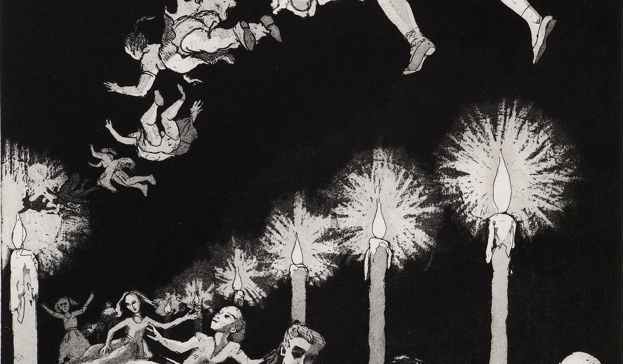 Illustrated graphic from the exhibition