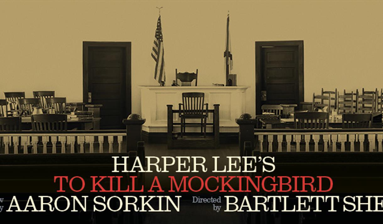 Image shows empty US courtroom