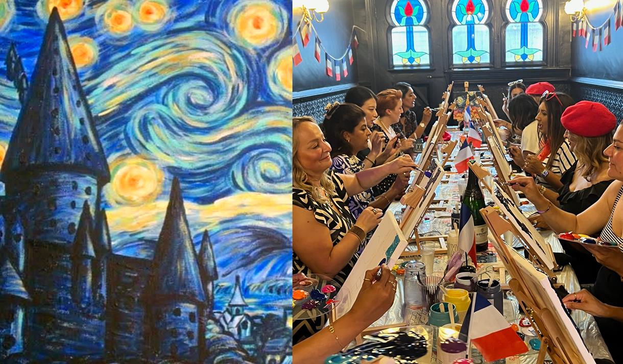 "Hogwarts Under Starry Skies" Sip & Paint at Splash Art Republic
