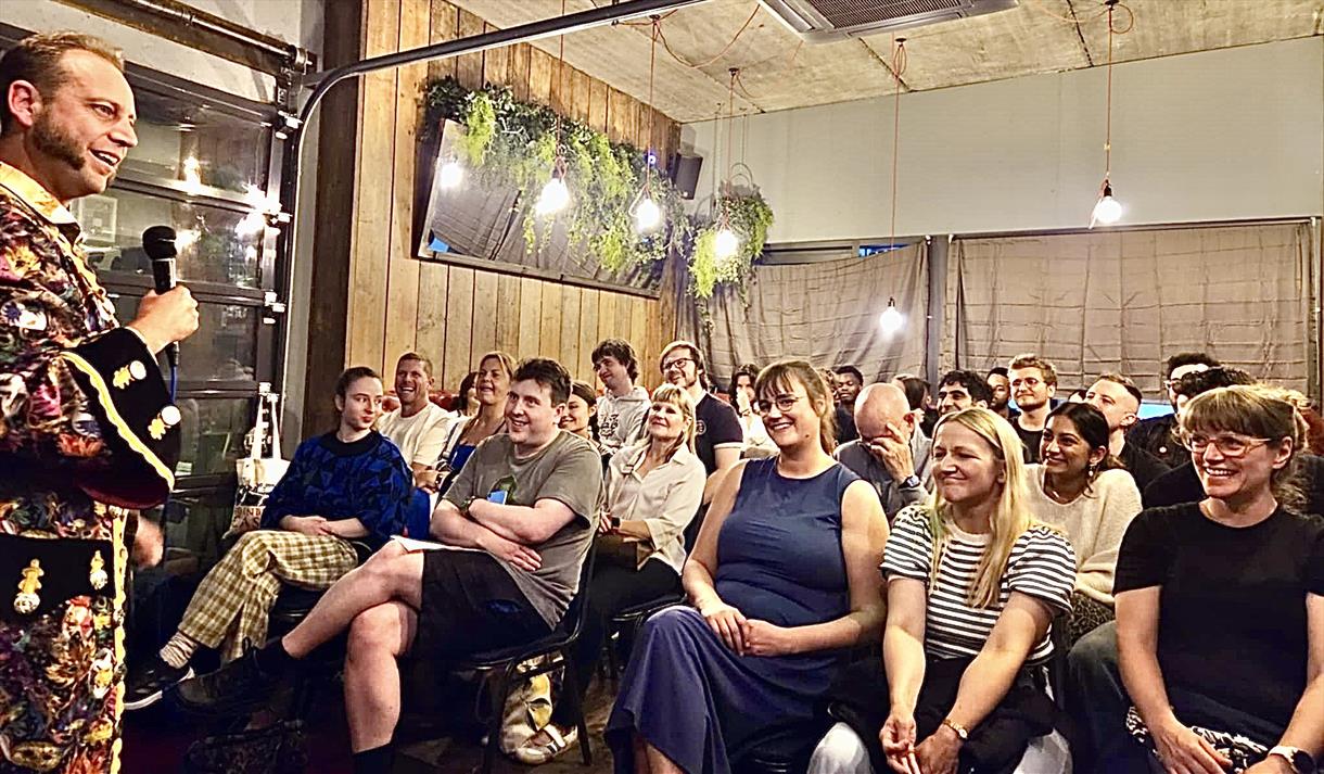 Denzil de Cristo: Artificially Intelligent Procrastinating Pundit, standup show at Nottingham Comedy Festival
