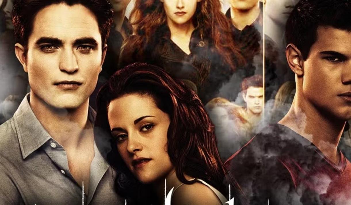 Composite image showing showing three of most important characters in the Twilight sagas