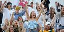 crowd cheering