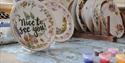 Plate Painting - Craft of the month February 2025 at Debbie Bryan
