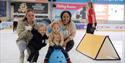 Photo of kids and their mums faving fun on the ice