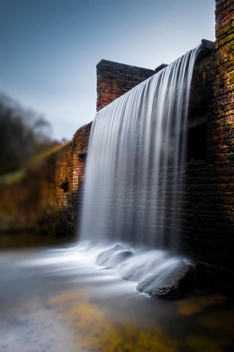 Newstead Abbey's Waterfall - Shot with a 120 second exposure to allow for the smooth water motion